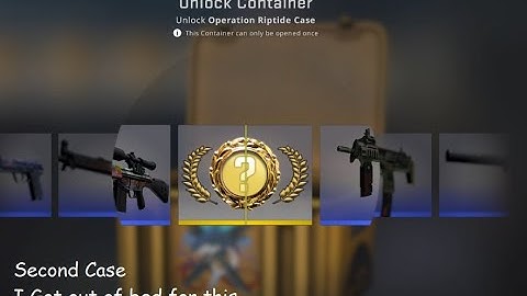 2nd Case in and this happened | CSGO Riptide unboxing