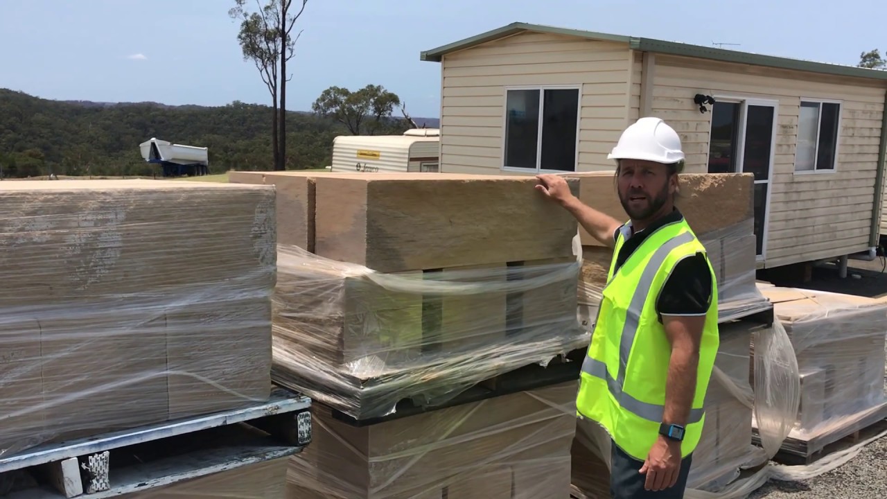 Sydney sandstone blocks - 300 x 300 x 1000 cuts