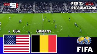 🔴USA vs Germany | International Friendlies 2026 | PES - 2021 Simulation HD