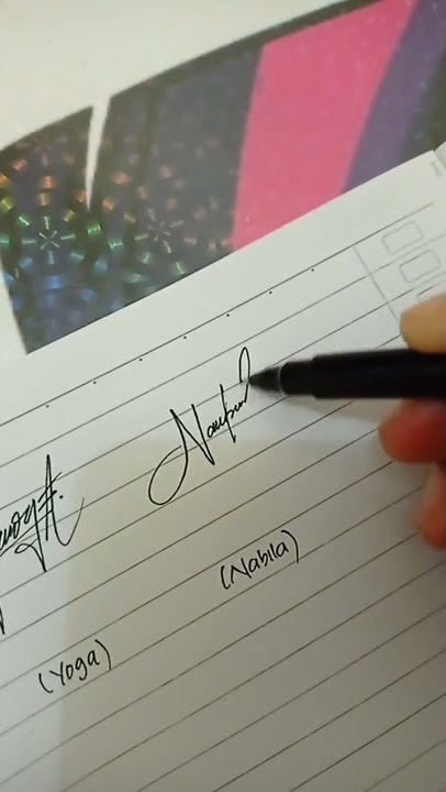 tanda tangan Nabila #signature #shorts #tandatangan #autograph #हस्ताक्षर