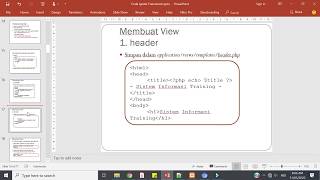 CodeIgniter : Pembuatan Static Page