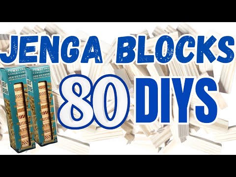 80 *AMAZING*JENGA BLOCK DIY Crafts You Will Want To Make Now