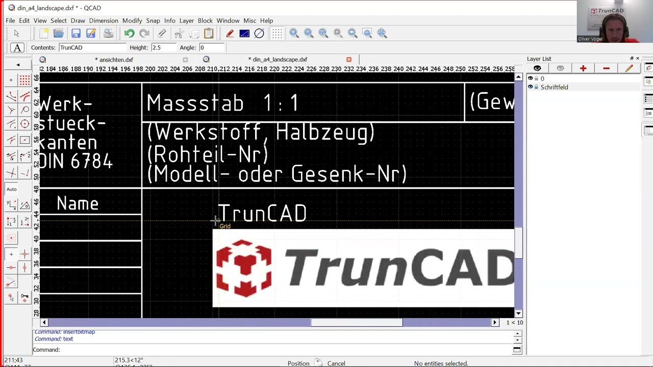 Webinar Creating 2D Workshop Drawing | TrunCAD 20XX