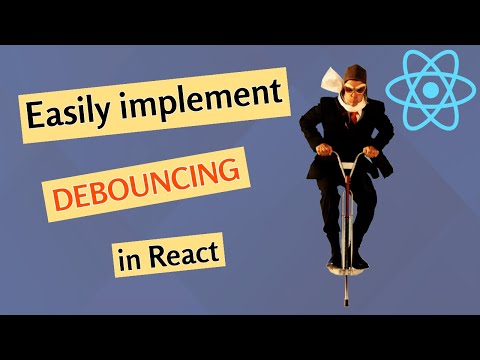 How to implement debouncing in React (forget lodash) #react #debouncing