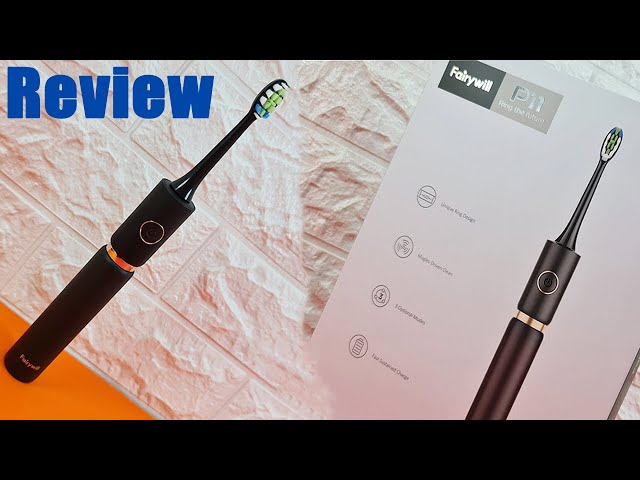 Fairywill PRO P11 Sonic Whitening Electric Toothbrush : Unboxing, Test, Review