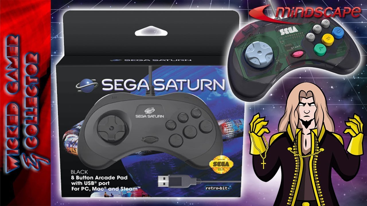Retro-Bit Sega Saturn Controller Unboxing Review with Wild-Child83