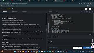 Gotta Catch Em All codecheff  starters 131 solutions  today codecheff contest answers