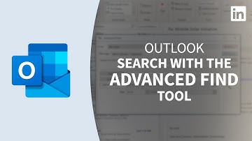Outlook Tutorial - Exploring the Advanced Find tool