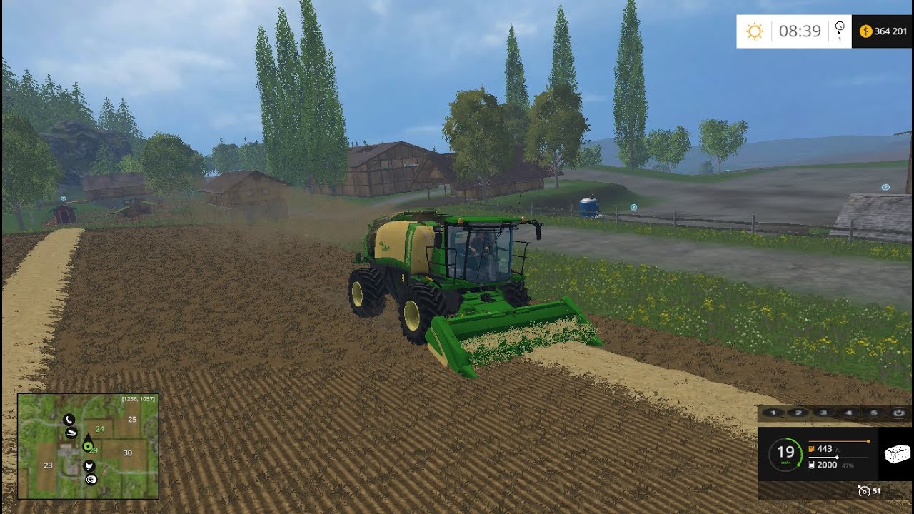 Мод пресс-подборщика сена и соломы Krone Baler Prototype для Farming Simulator 2015