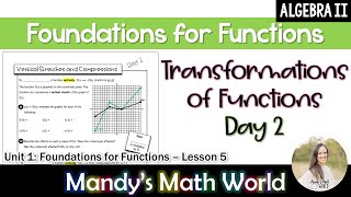 Transformations of Functions Day 2
