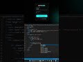 This UI isn't just code, it's a vibe 🌌✨ #webdevelopment #coding #uiux #programming #shorts