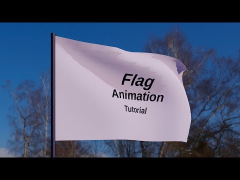 How To Create Flag Animation In Blender | Flag Animation In Blender Tutorial