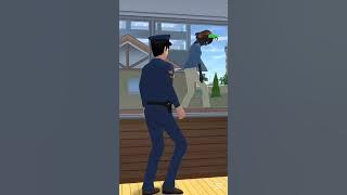 Seek ghost coming police man afraid 😨 🧟‍♂️🧟‍♀️#sakuraschoolsimulator #animation #trending #shorts