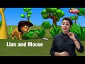 Moral stories in english for children  the lion and mouse story  storytelling in english for kids