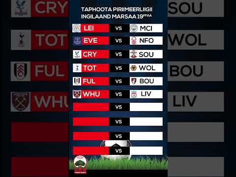 Taphoota Pirimerliigii Ingilaand Torbee 19ffaa Arsenal Liverpool Premier League Manchistercity