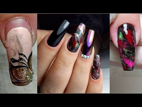 Осенний дизайн ногтей/ Втирка ЖУК/ Стразы/ Коррекция ногтей акрилом/ Подарок от меня в комментариях