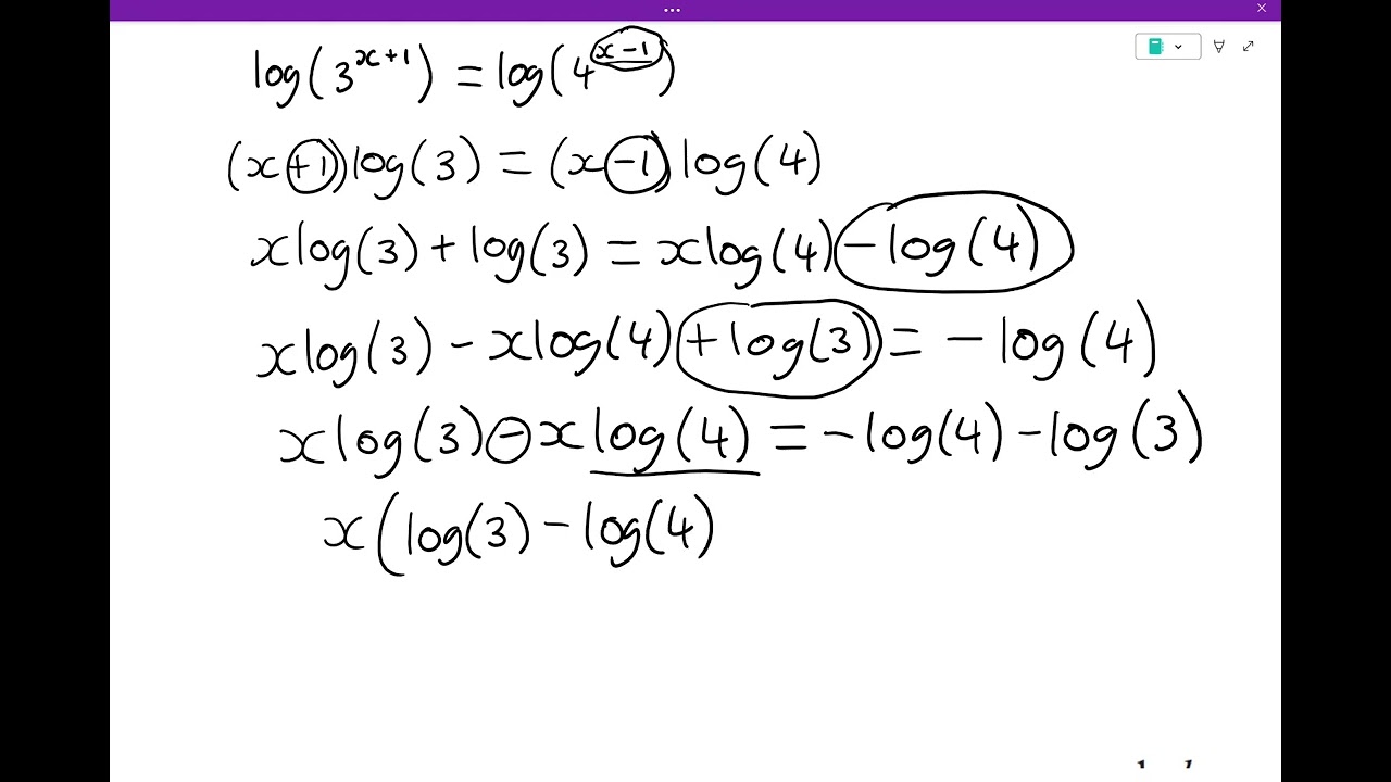 Solving Exponential Equations using Logarithms for A-Level Maths