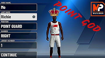 NBA 2K20: MY CARRER MY POINT GUARD BUILD!!!!!