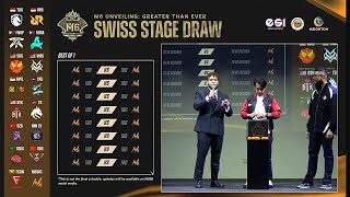 Swiss Stage Draw| M6 World Championship 2024| Mobile Legends Bang Bang