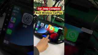 Full Android #car Radio for #jeep compass multimedia player wireless CarPlay GPS navigation #shorts Update