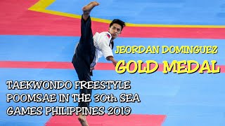 Jeordan Dominguez 🇵🇭 Gold Medal | SEA Games 2019 | Taekwondo freestyle Poomsae