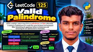 LeetCode 125 Explained | Valid Palindrome | Python