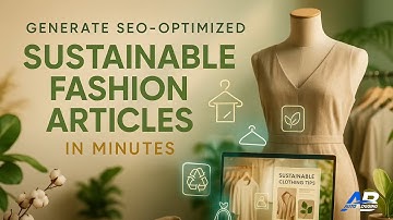 How to Use Autoblogging for Sustainable Fashion Blogs – AI Eco-Content in Minutes (2025)