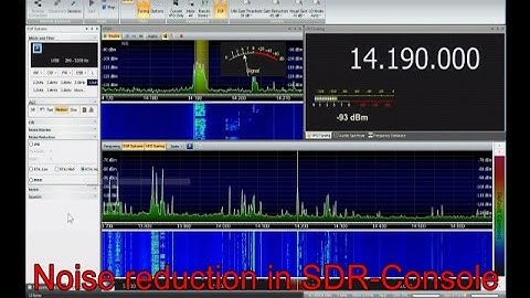 Noise reduction in SDR-Console with SDRPlay RSP