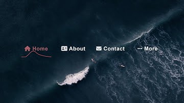 Fancy Menu with Smooth Line Pulse Animation Effect on Hover (HTML & CSS)