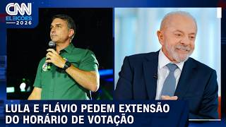 Campanhas de Lula e Flávio pedem extensão em horário de votação | CNN ELEIÇÕES