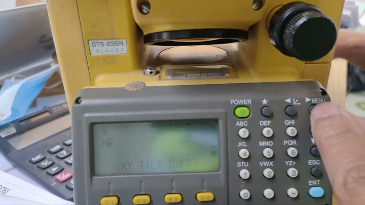 Hướng dẫn sử dụng máy topcon gts 235n