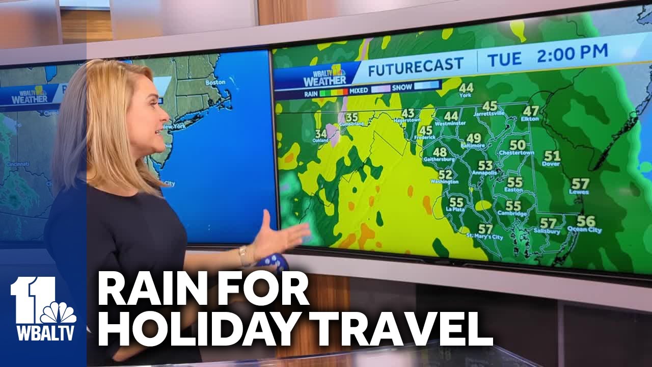 Tuesday Thanksgiving travel to be impacted by weather - YouTube
