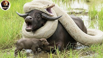 King cobra vs Buffalo – The Brutal Survival Battle Between Two Giants!