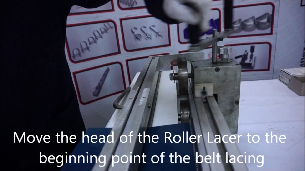 Selflex Belt Lacing Installation with Roller Lacer YouTube