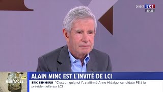 Alain Minc : «J'en ai marre de la mollesse collective à l’égard de Zemmour»