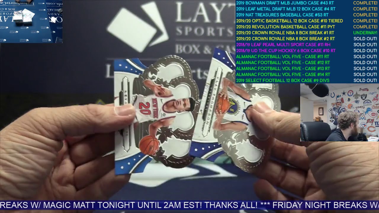 2019/20 Panini Crown Royale Basketball Hobby 8 Box Break #1