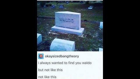 i always wanted to find you waldo...