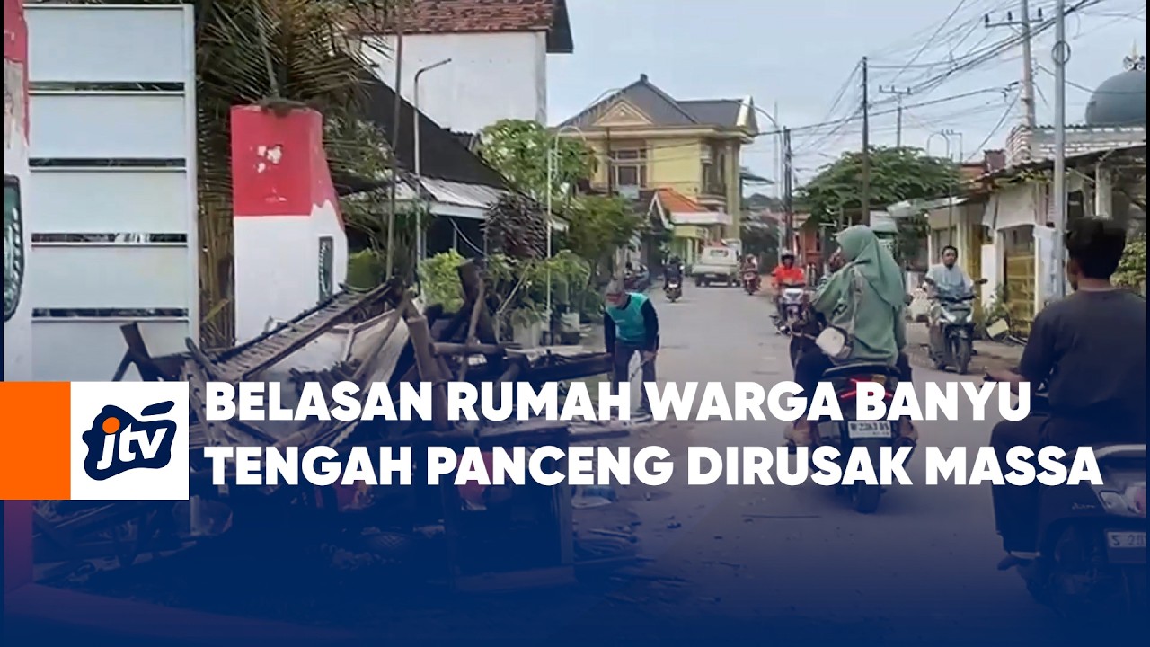 Belasan Rumah Warga Banyu Tengah Panceng Dirusak Massa