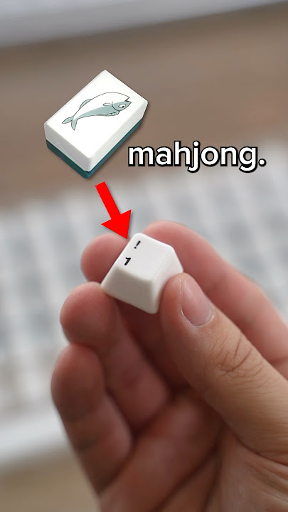 Ceramic keycaps are satisfying