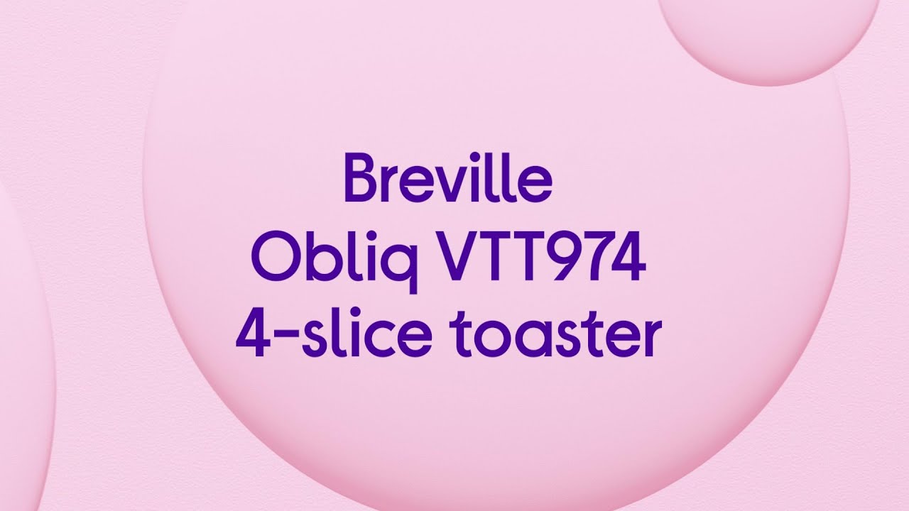 Breville Obliq VTT974 4Slice Toaster White & Silver Product