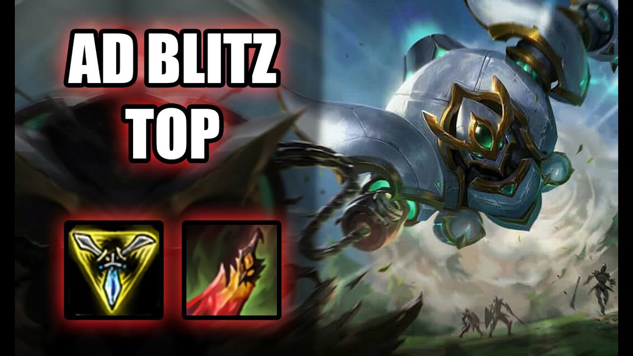 BLITZCRANK TOP - - League of Legends Full Game Replay Commentary - YouTube