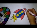 رسومات بسيطة وجميلة | تعلم الرسم للأطفال | تعلم رسم صاروخ