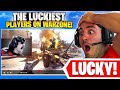 Reacting To The LUCKIEST Warzone Moments! 😯