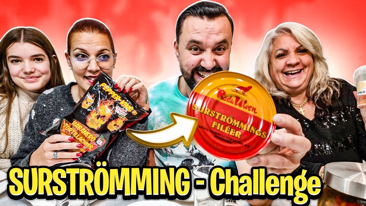 SURSTRÖMMING CHALLANGE EM FAMILIA🤣😂🤟💪