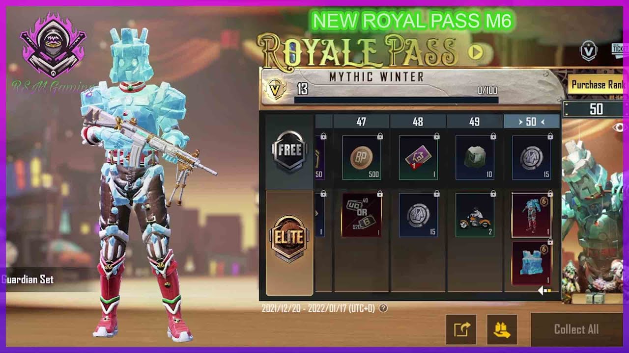 NEW ROYAL PASS M6 | MYTHIC WINTER | PUBG MOBILE.