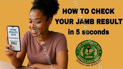 How To check Your JAMB RESULT in 5 seconds. UTME RESULT CHECKER.