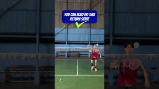 simple tips for badminton return serve