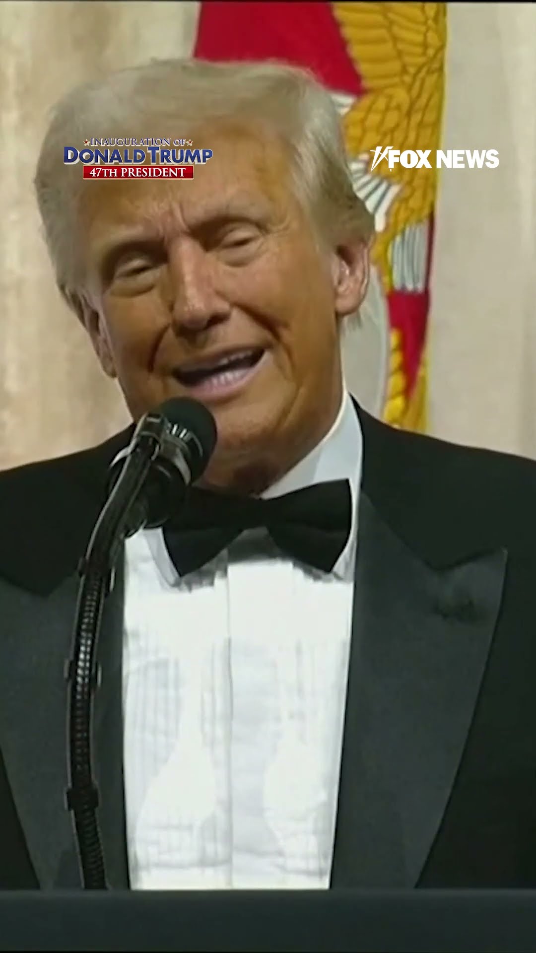 President Trump speaks at the Commander-in-Chief Ball