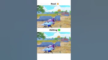 Difference in real ✅ and editing🔥#pubgmobile #bgmi #trending #shorts