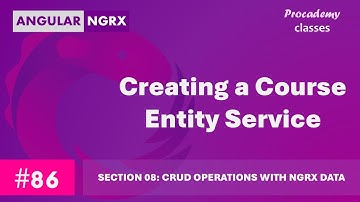 #86 Een cursusentiteitsservice maken | Statusbeheer in Angular met NgRX